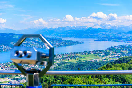 Lake Zürich View Mount Uetliberg