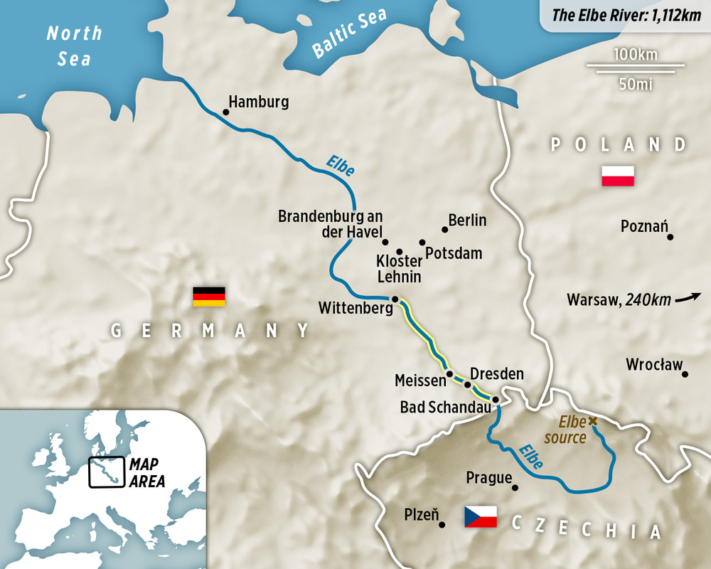 Elbe River Cruise Map