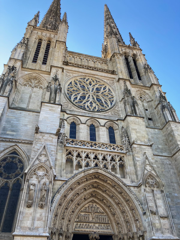 Bordeaux Cathedral from our walking tour