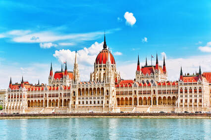 Hungarian Parliament Danube River