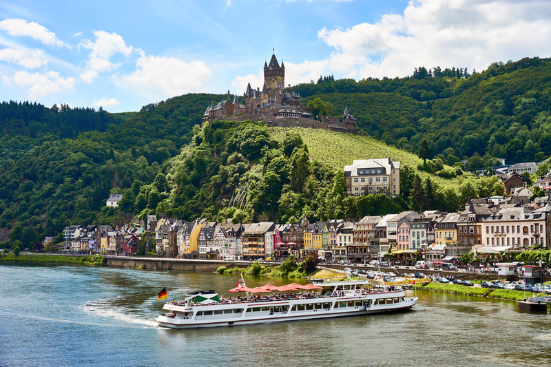 Reichburg Castle on the Moselle River