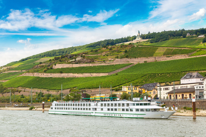 Cruising German wine country, on the Rhine River