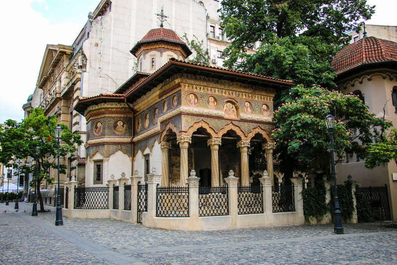 Monastery in Old Town, Bucharest