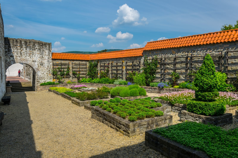 Castle Gardens in Visegrád, Hungary