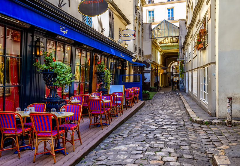 Outdoor café on the street Paris