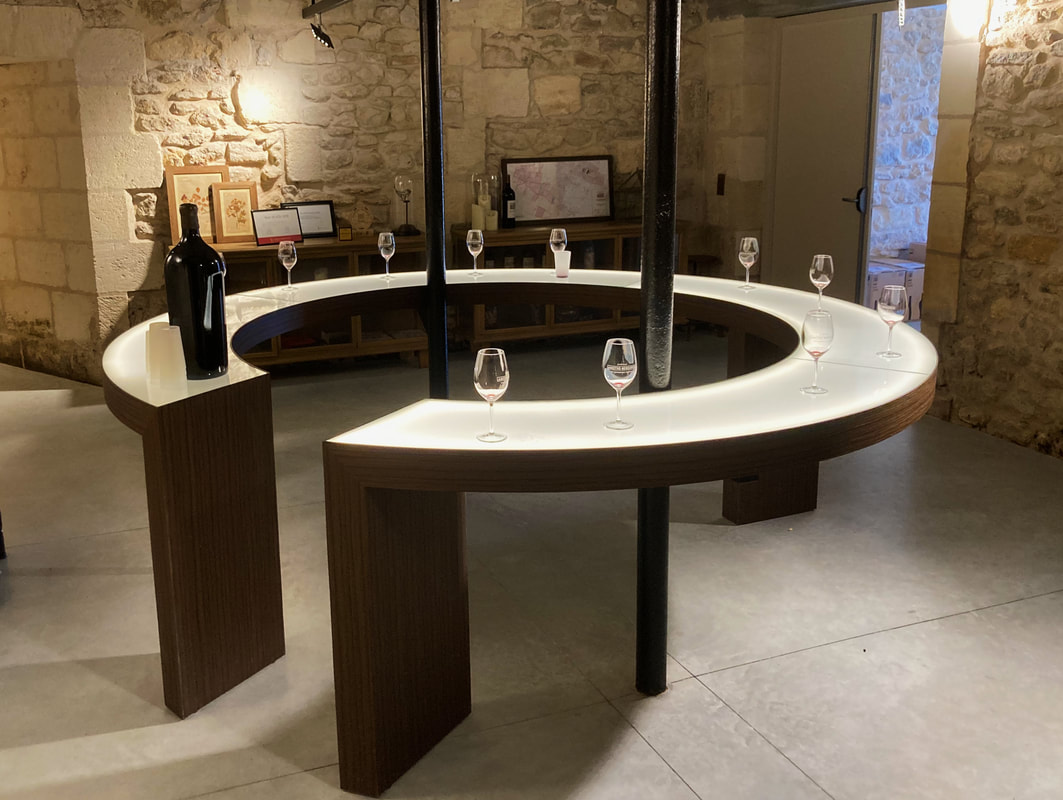 Chateau Lamothe-Bergeron wine tasting room