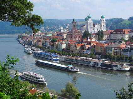 Danube River cruises in Passau, Germany