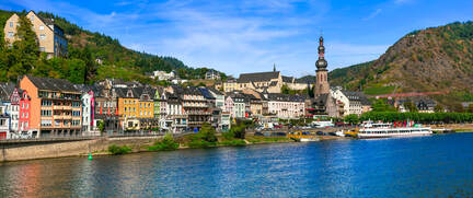 European cruise itineraries visiting Cochem, Germany on Moselle River