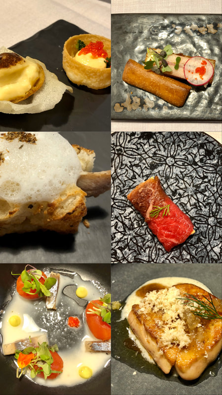 Part 1 of Chef Jesús' tasting menu, Abaco Restaurant Pamplona Spain