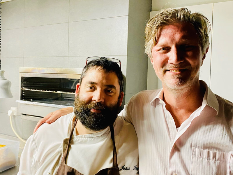 Chef Jesús Íñigo and our founder, Mark, at Abaco Restaurant