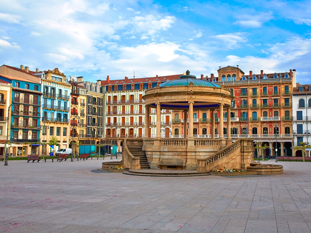 Plaza del Castillo, Pamplona, Navarre, Spain