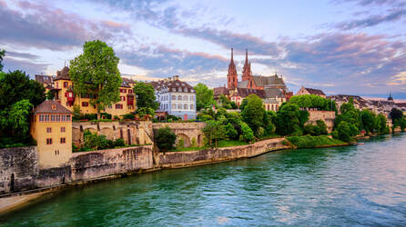 Basel, Switzerland on the Rhine River