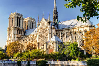 Notre-Dame Gothic Cathedral Paris