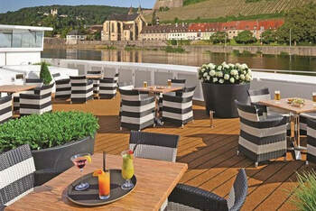 Scenic River Cruises dining in Würzburg, Germany