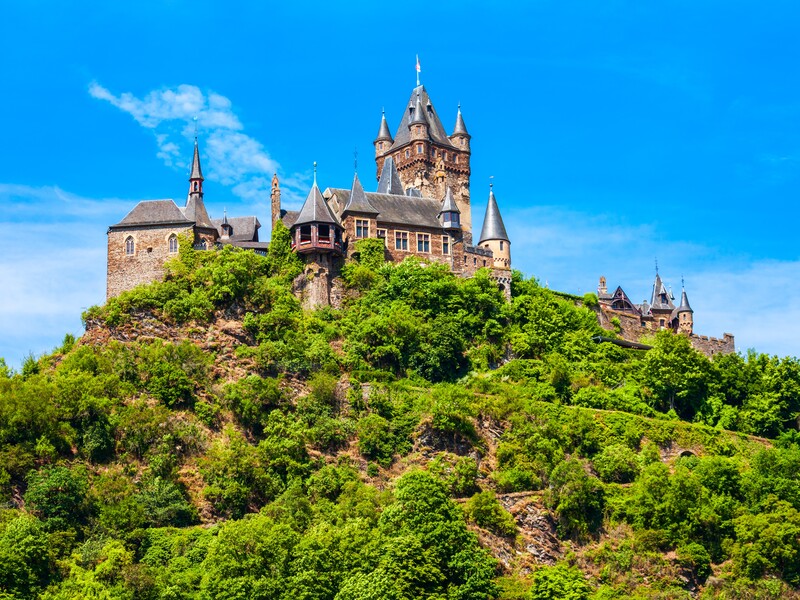 Reichsburg Castle, Cochem from a Moselle River cruise