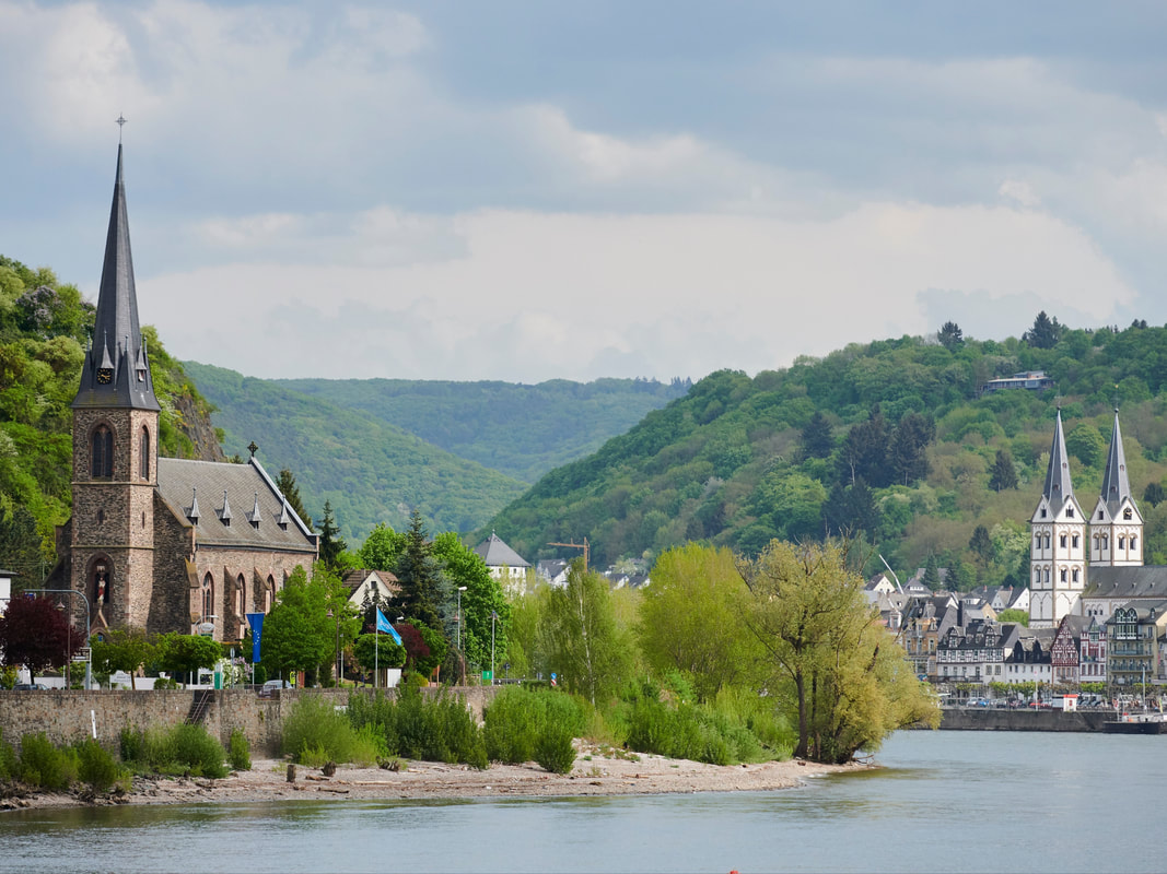 Rhine cruise through Boppard, Germany