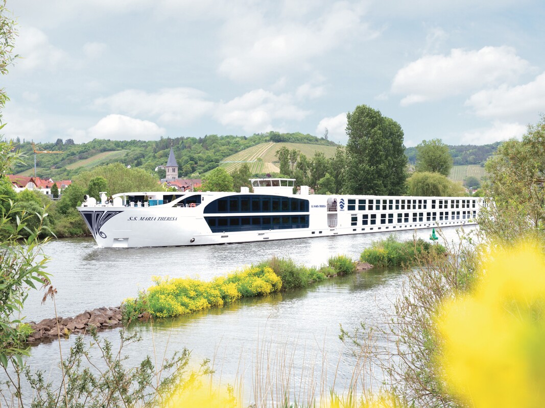 Uniworld European river cruise ship on the Main River