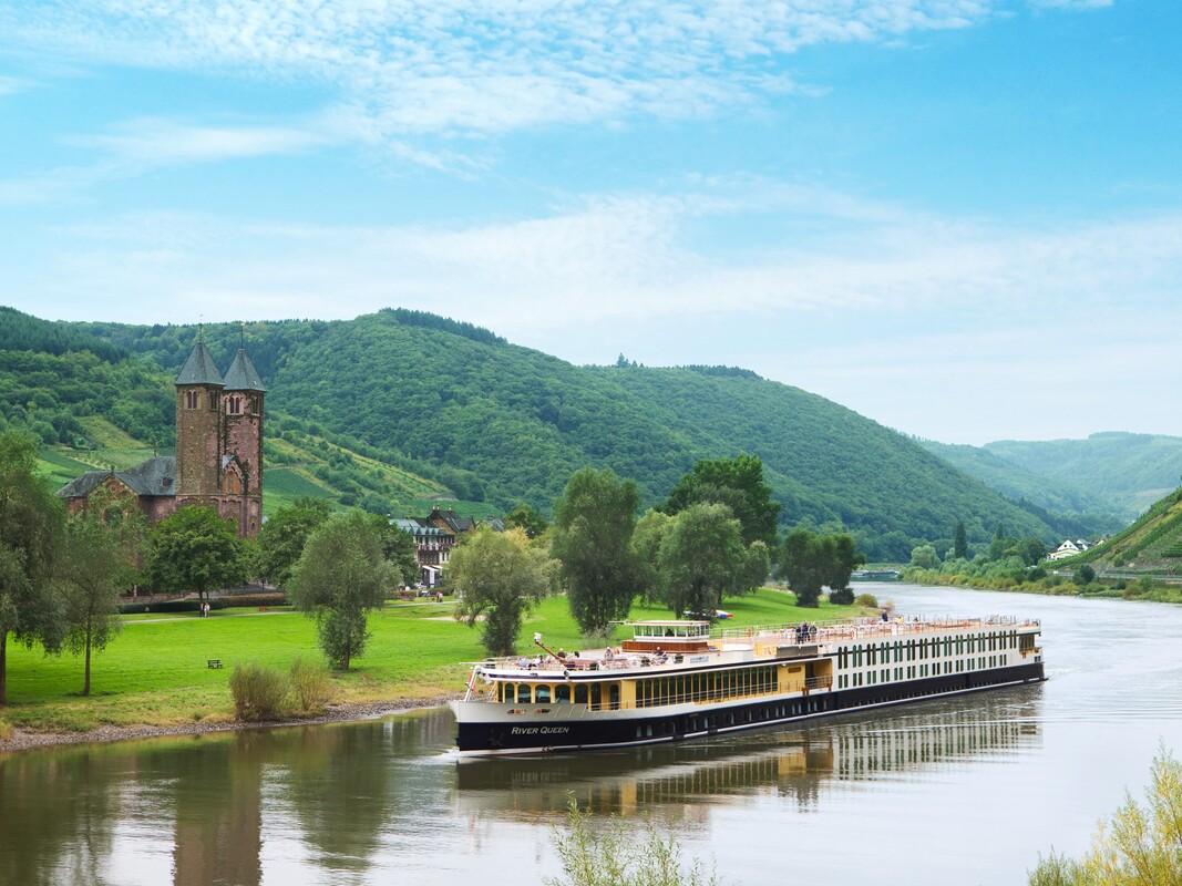 Uniworld river cruise ship on the Moselle River
